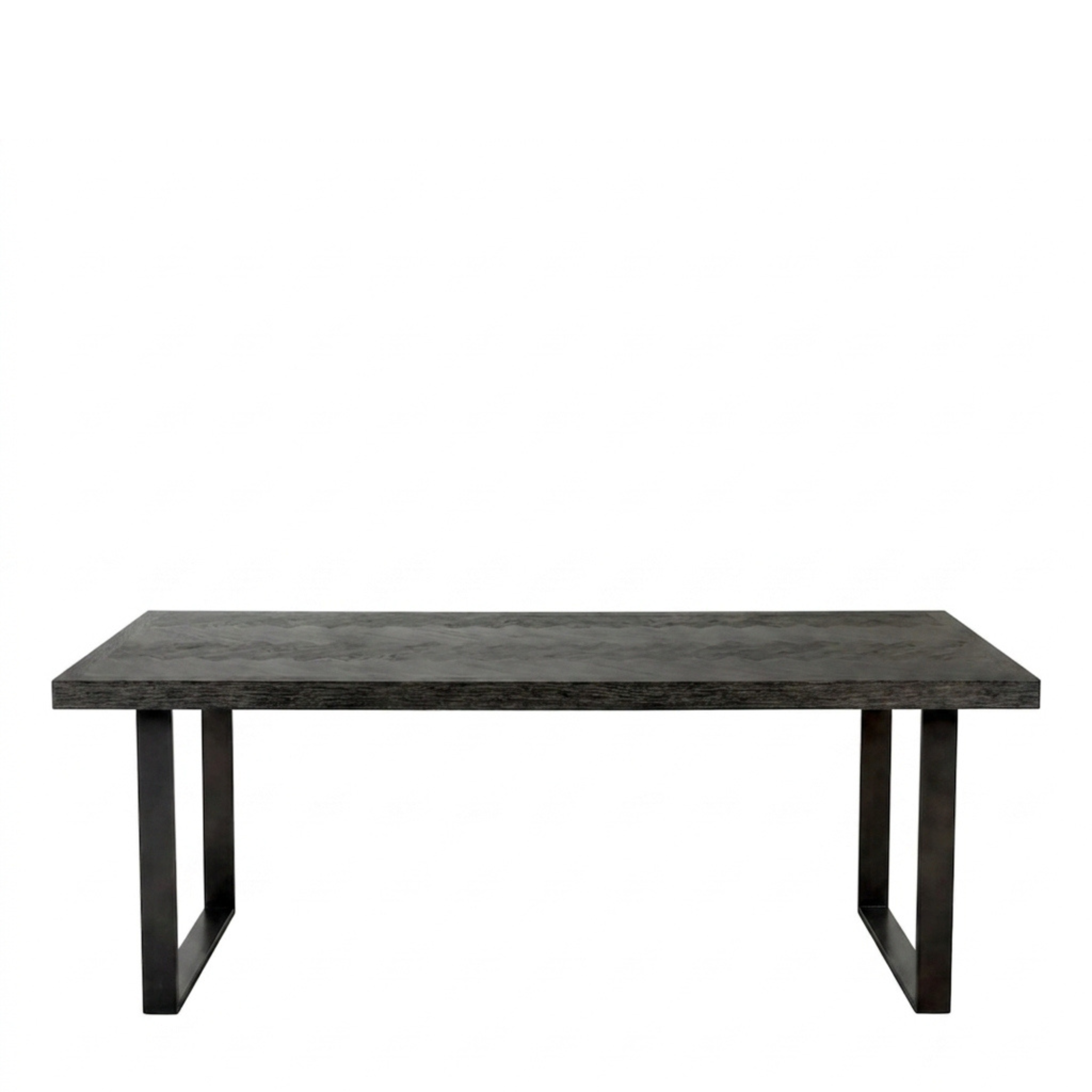 Melchior Dining Table | Charcoal Oak & Bronze