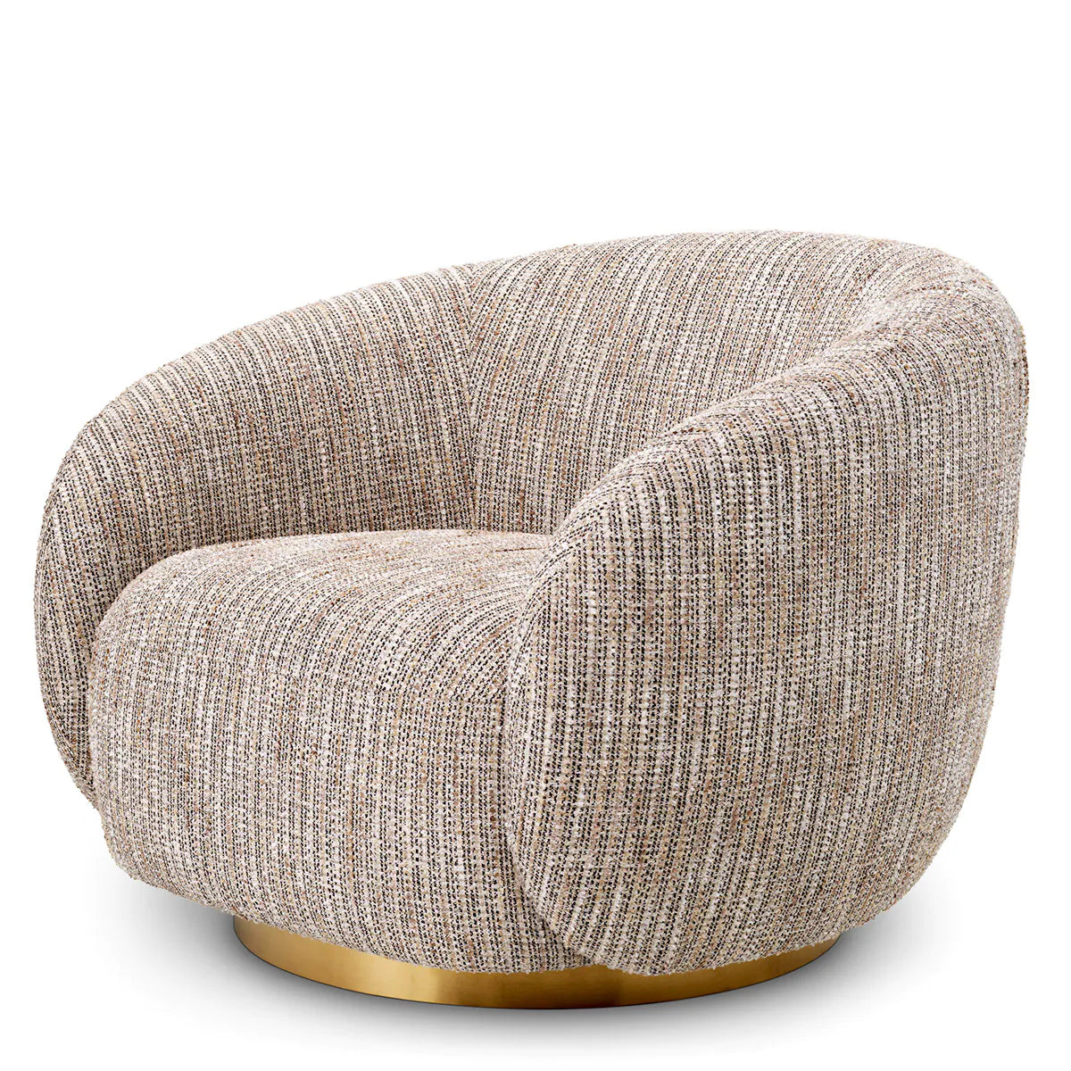 Brice Bouclé Swivel Chair