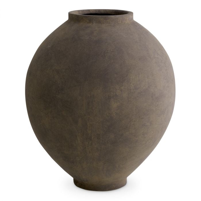 Moon Jar Vase | Oval Taupe