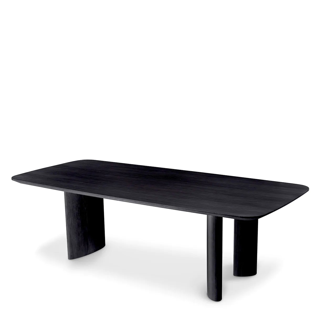 Harmonie Black Oak Dining Table | Large