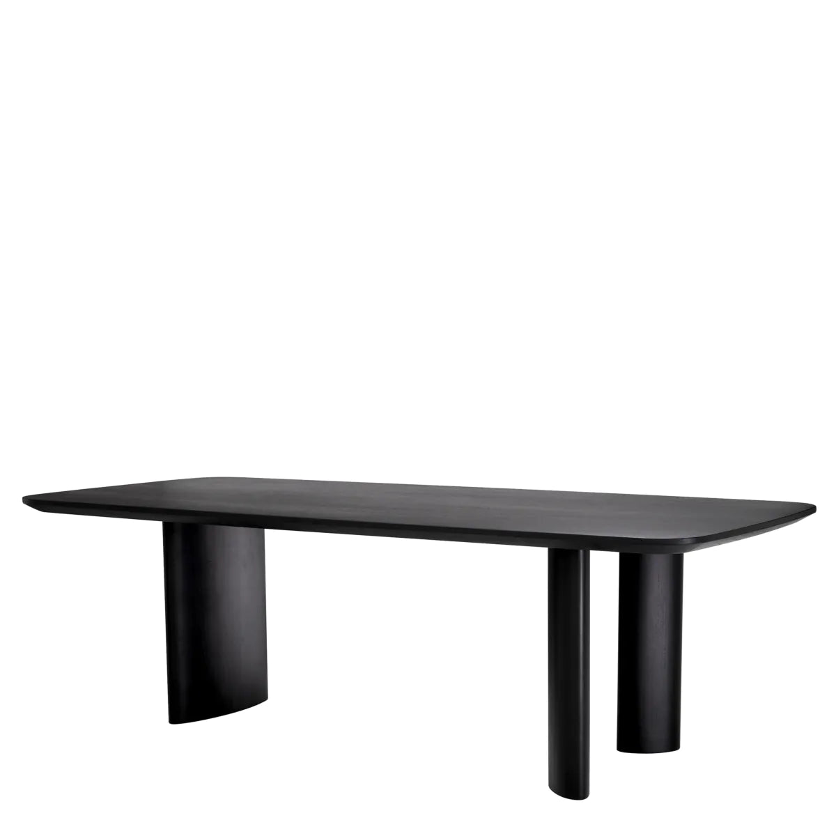 Harmonie Black Oak Dining Table | Large