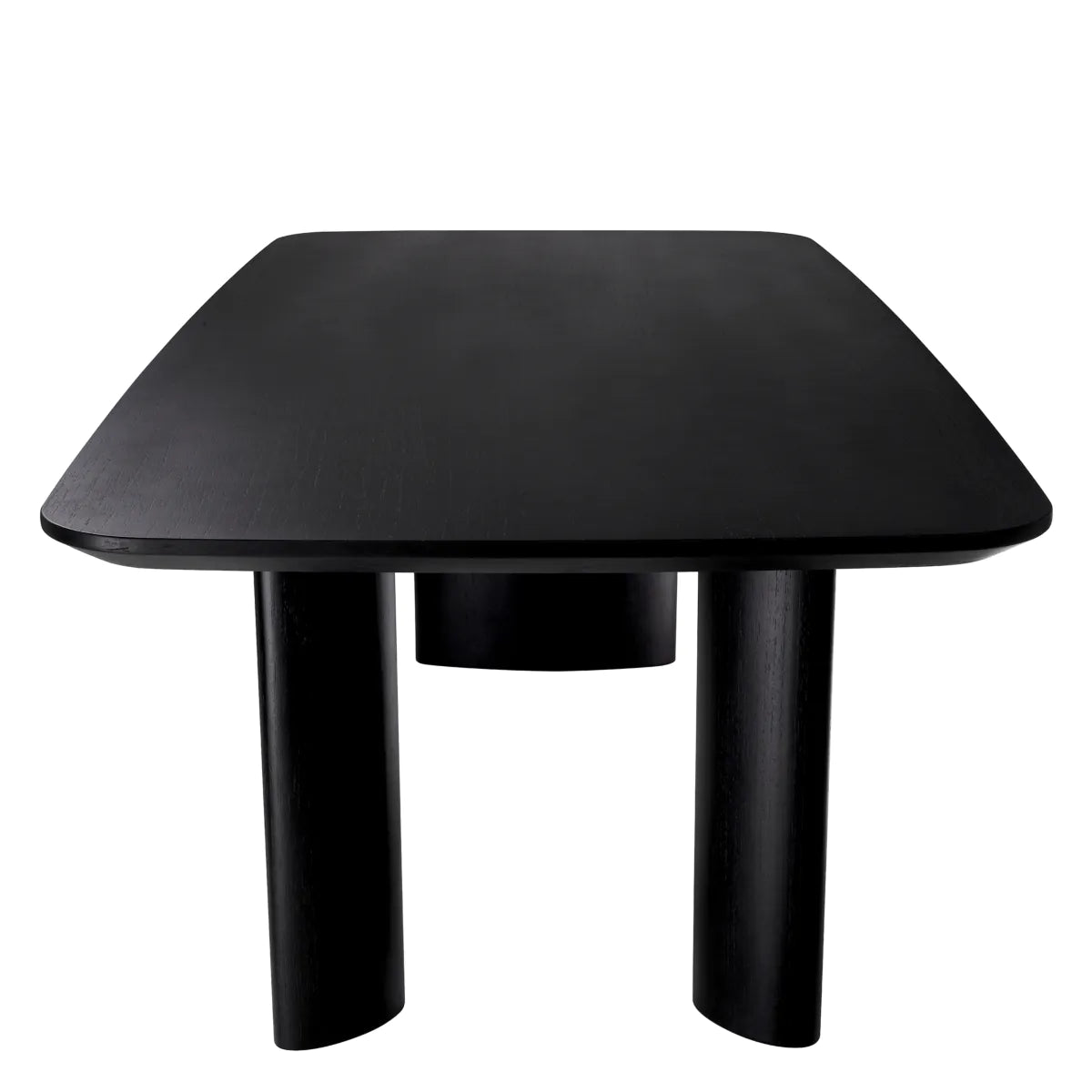 Harmonie Black Oak Dining Table | Large
