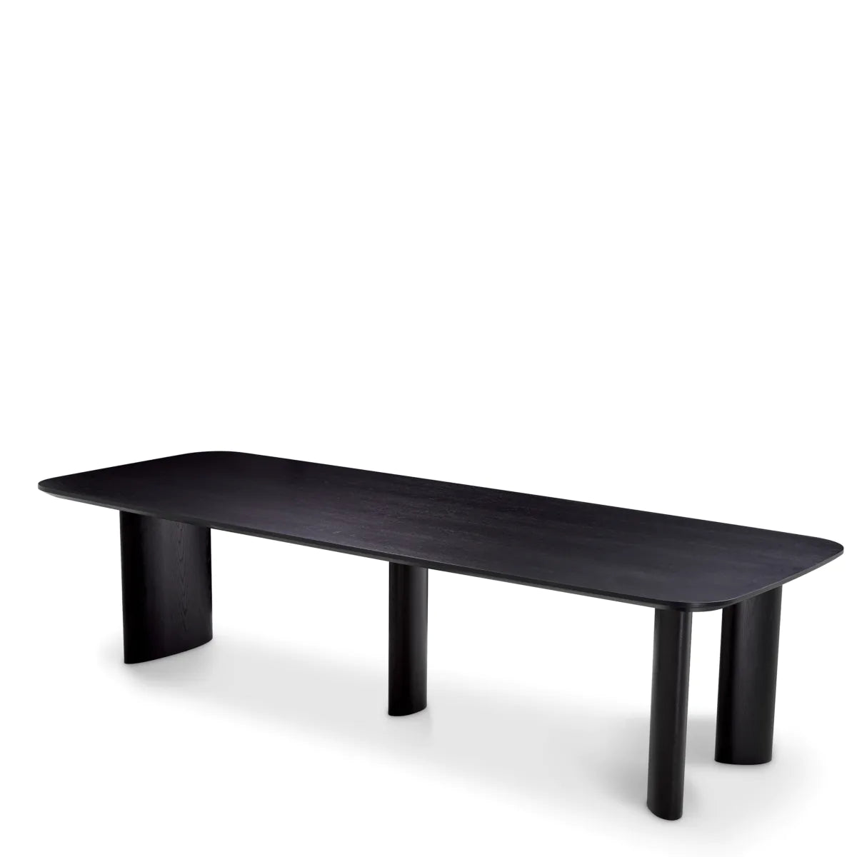 Harmonie Black Oak Dining Table | Large