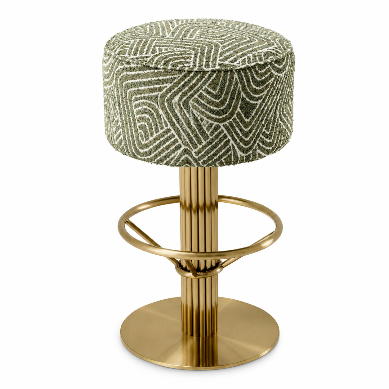 Carleton Backless Bar Stool | Camari Green