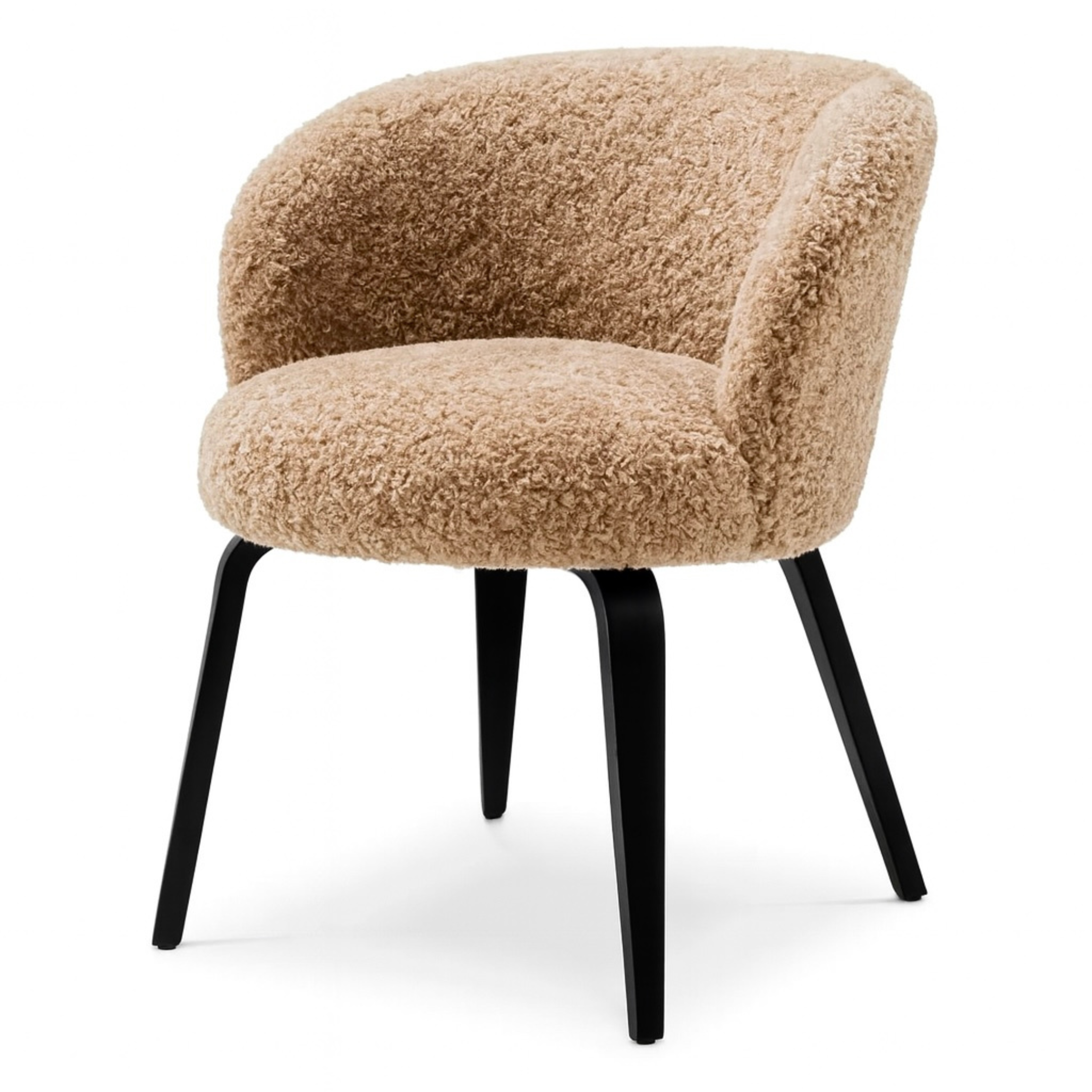 Vichy Curved Back Dining Chair | Shearling