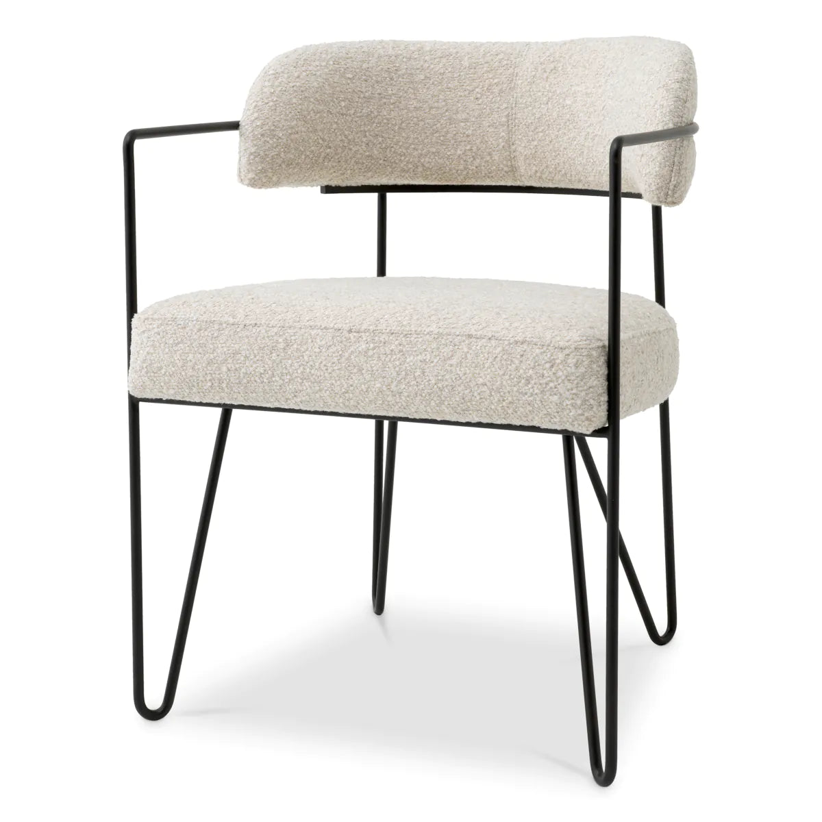 Giuseppe Dining Chair | Natural Boucle