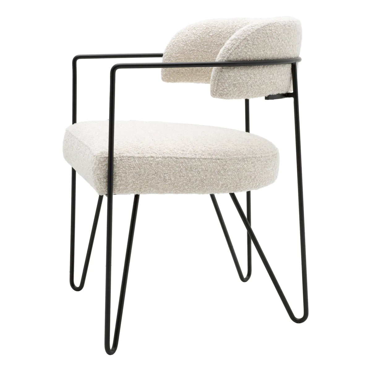 Giuseppe Dining Chair | Natural Boucle