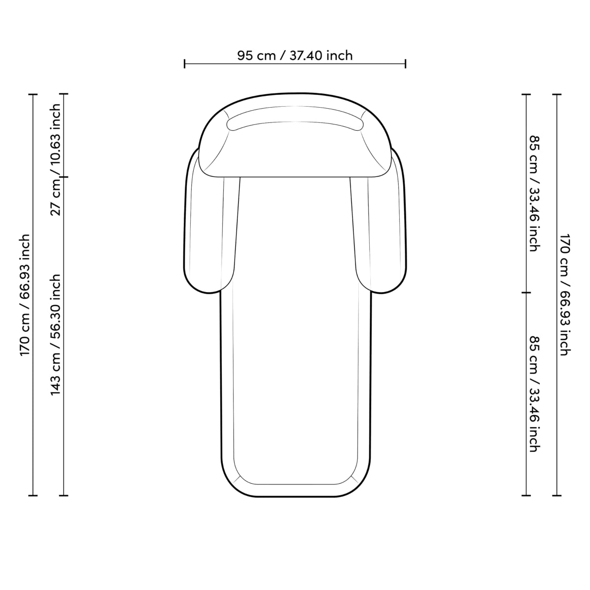 Udine Chaise Lounge | White