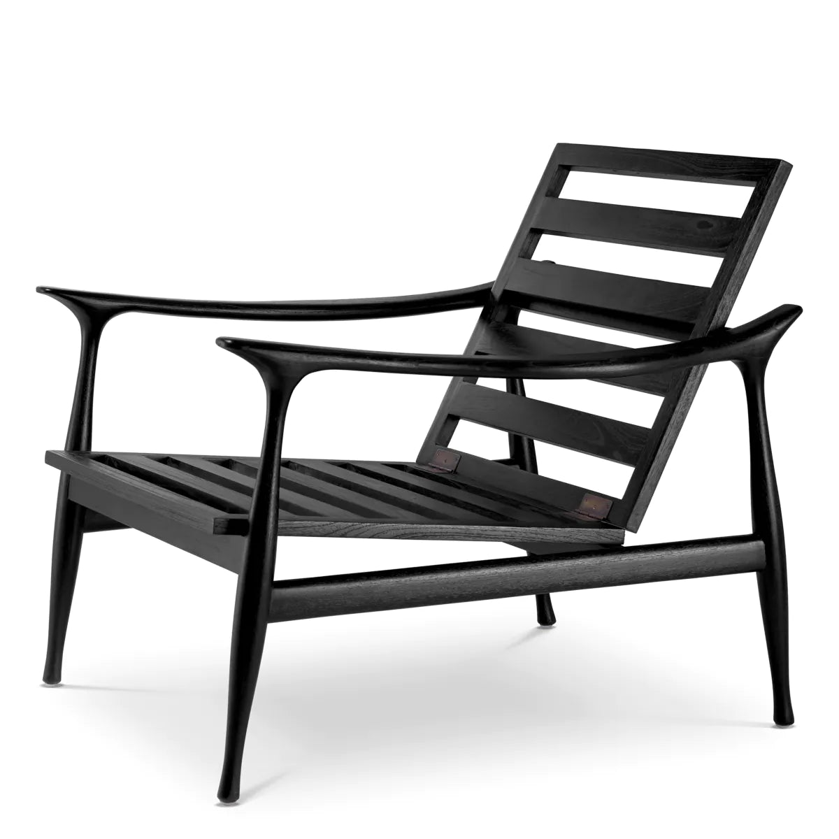 Mid-Century Manzo Lounge Chair | Black