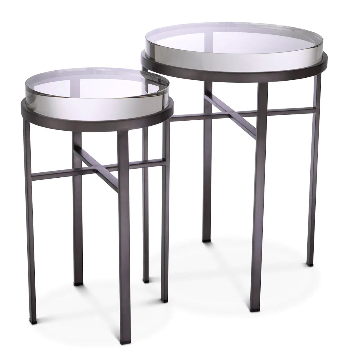 Hoxton Lens Tables | Nickel