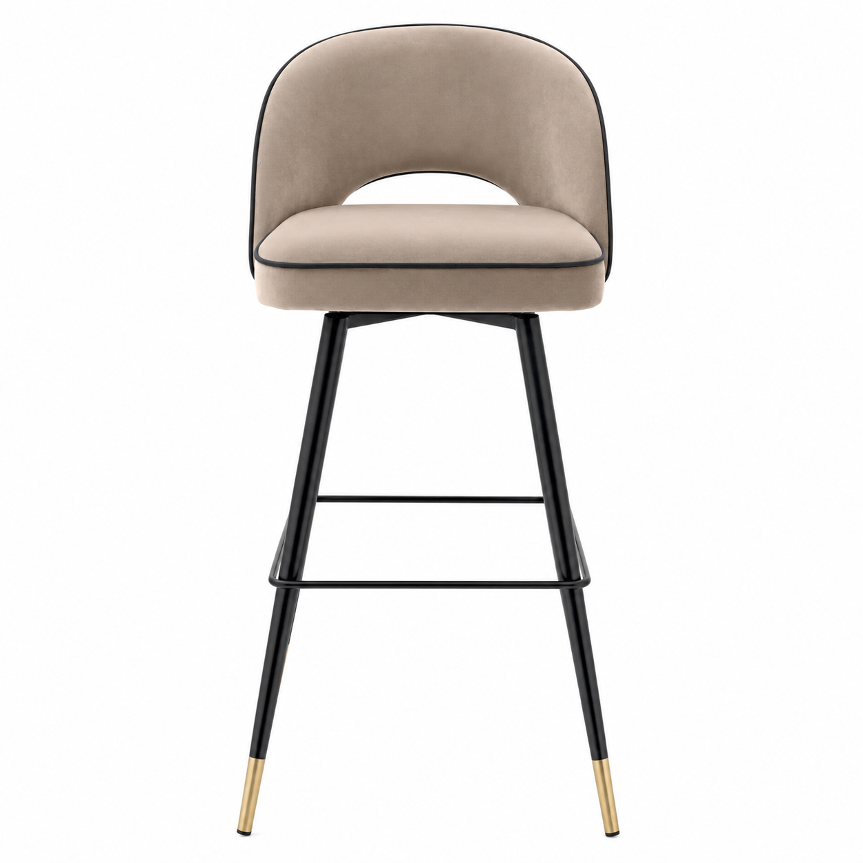 Cliff Bar Stool Pair | Greige