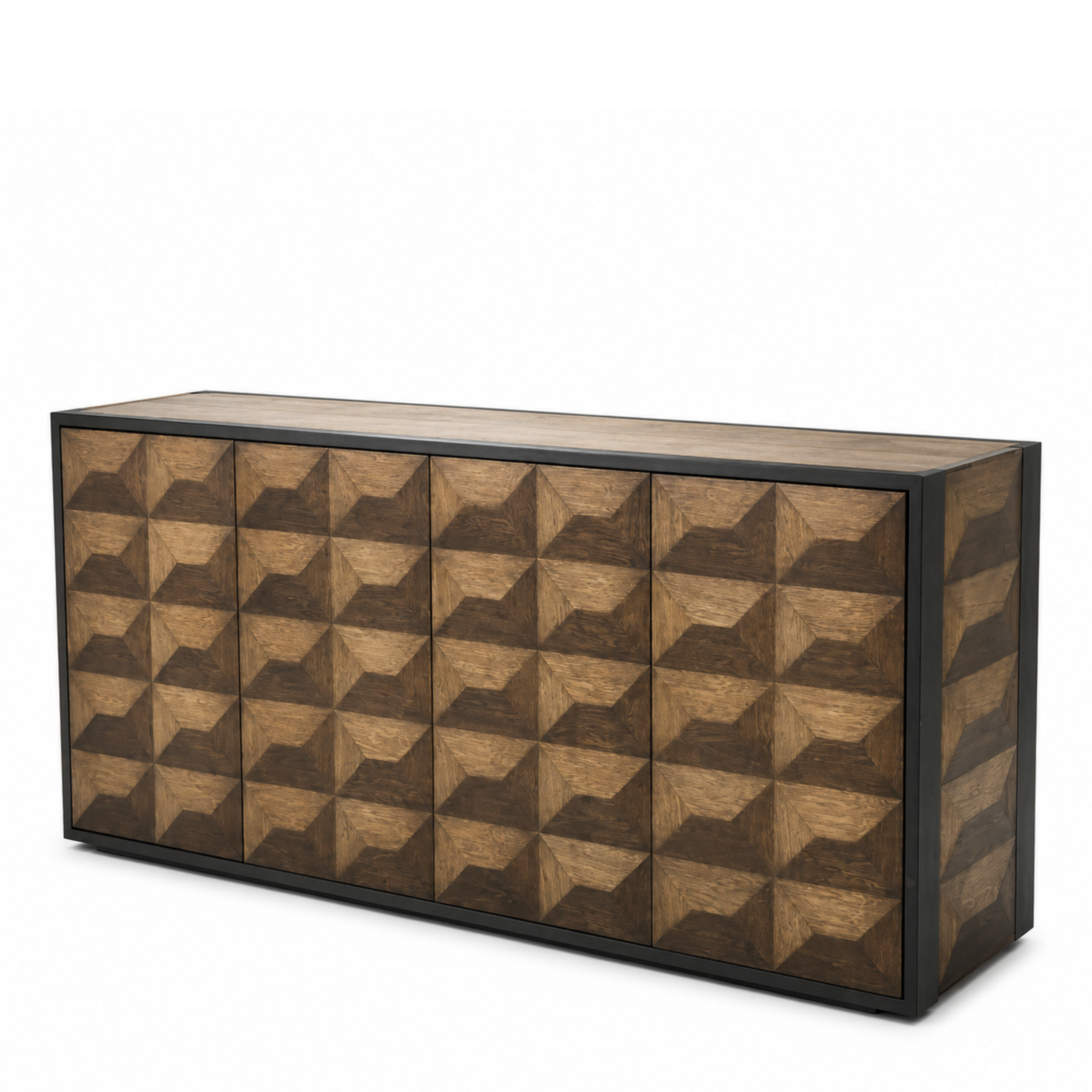 Gregorio Bronze Framed Oak Sideboard