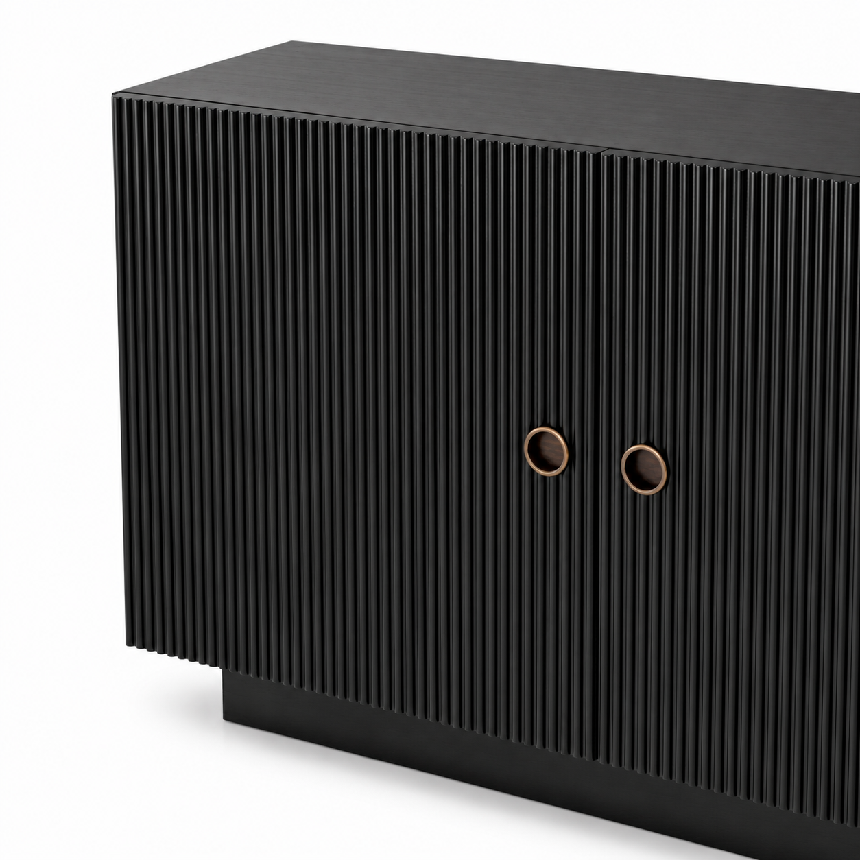 Dimitrios Fluted Oak Sideboard | Charcoal