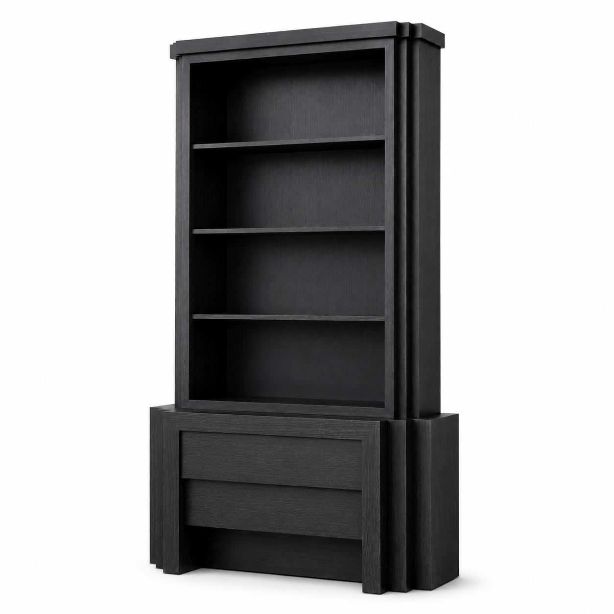 Metropolitan Bookshelf Charcoal Oak | Small