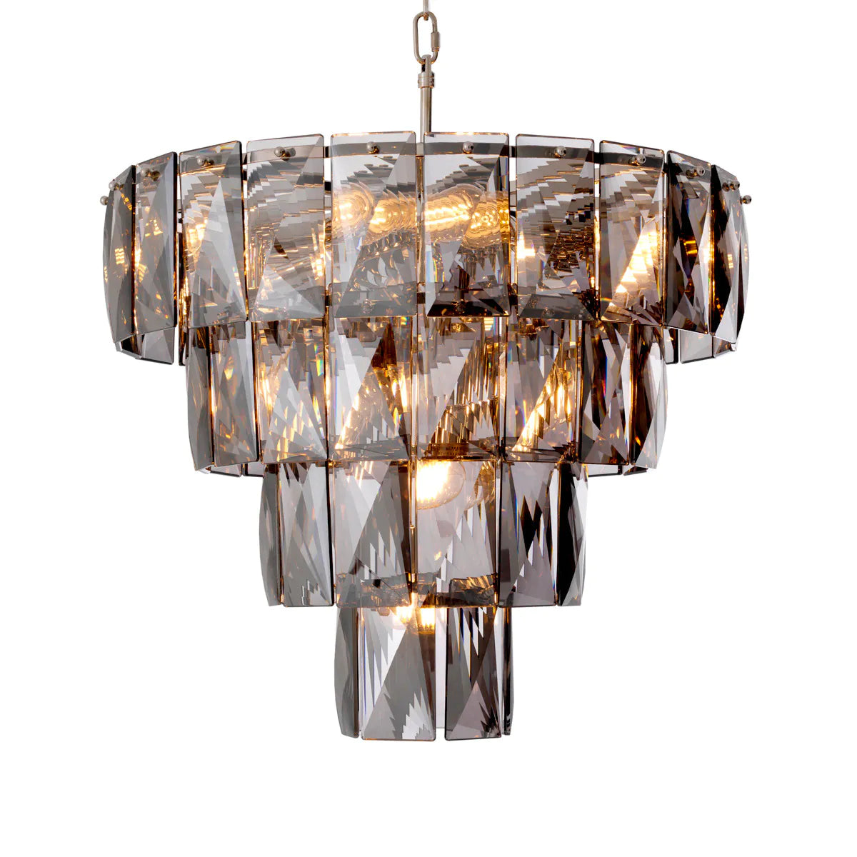 Amazone Smoked Crystal Chandelier | Small