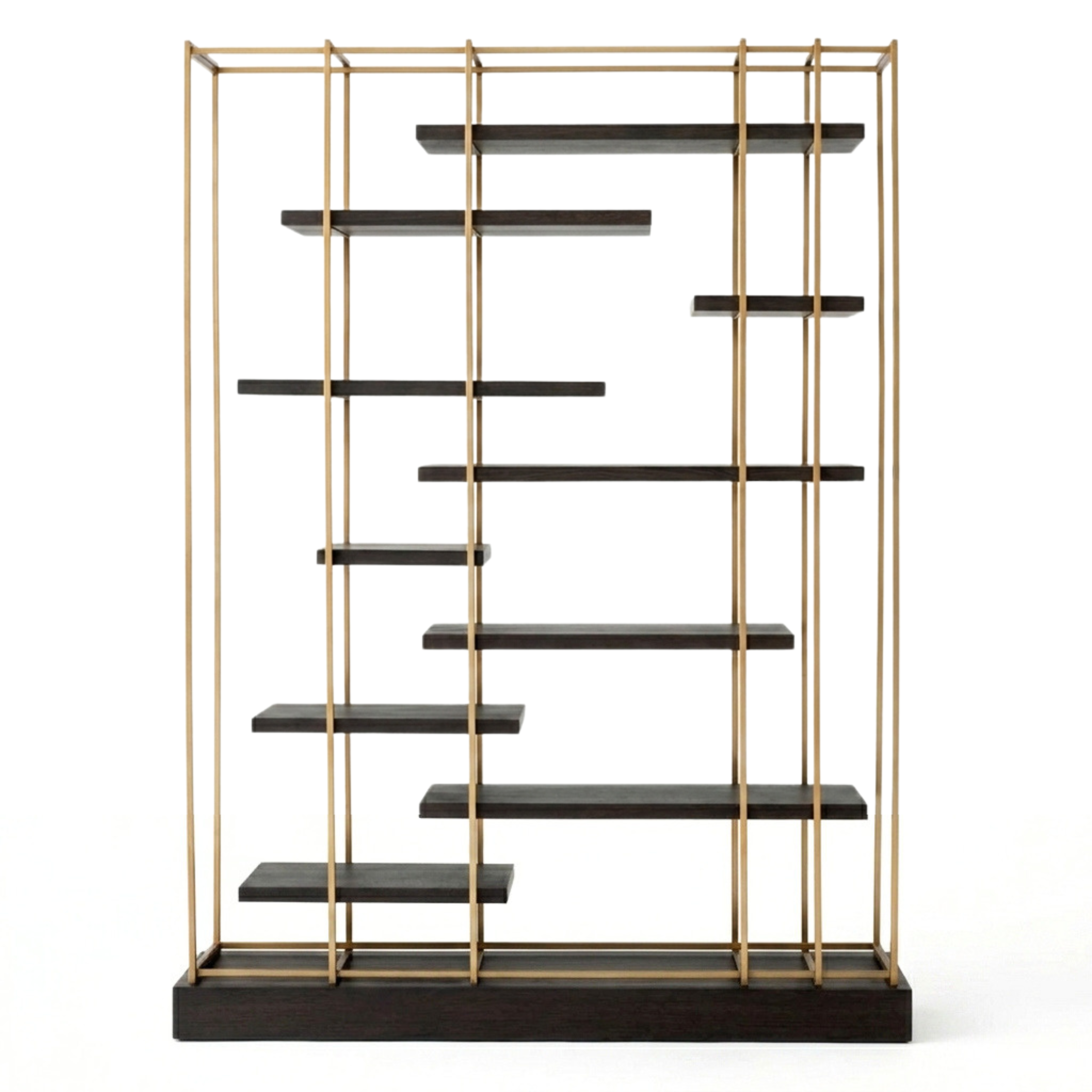 Ward Brass & Oak Bookshelf