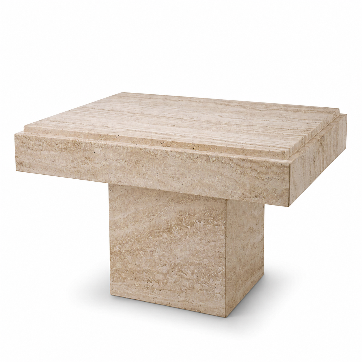 Sartoria Side Table | Cream Travertine