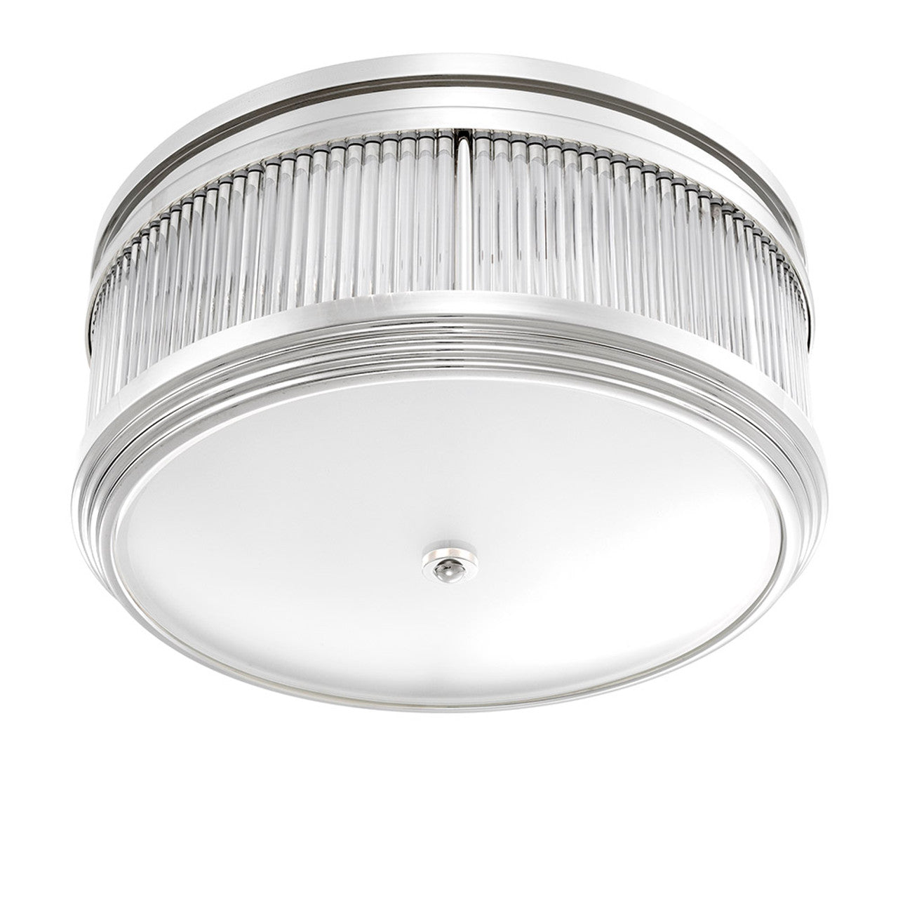 Rousseau Deco Flush Mount | Polished Nickel