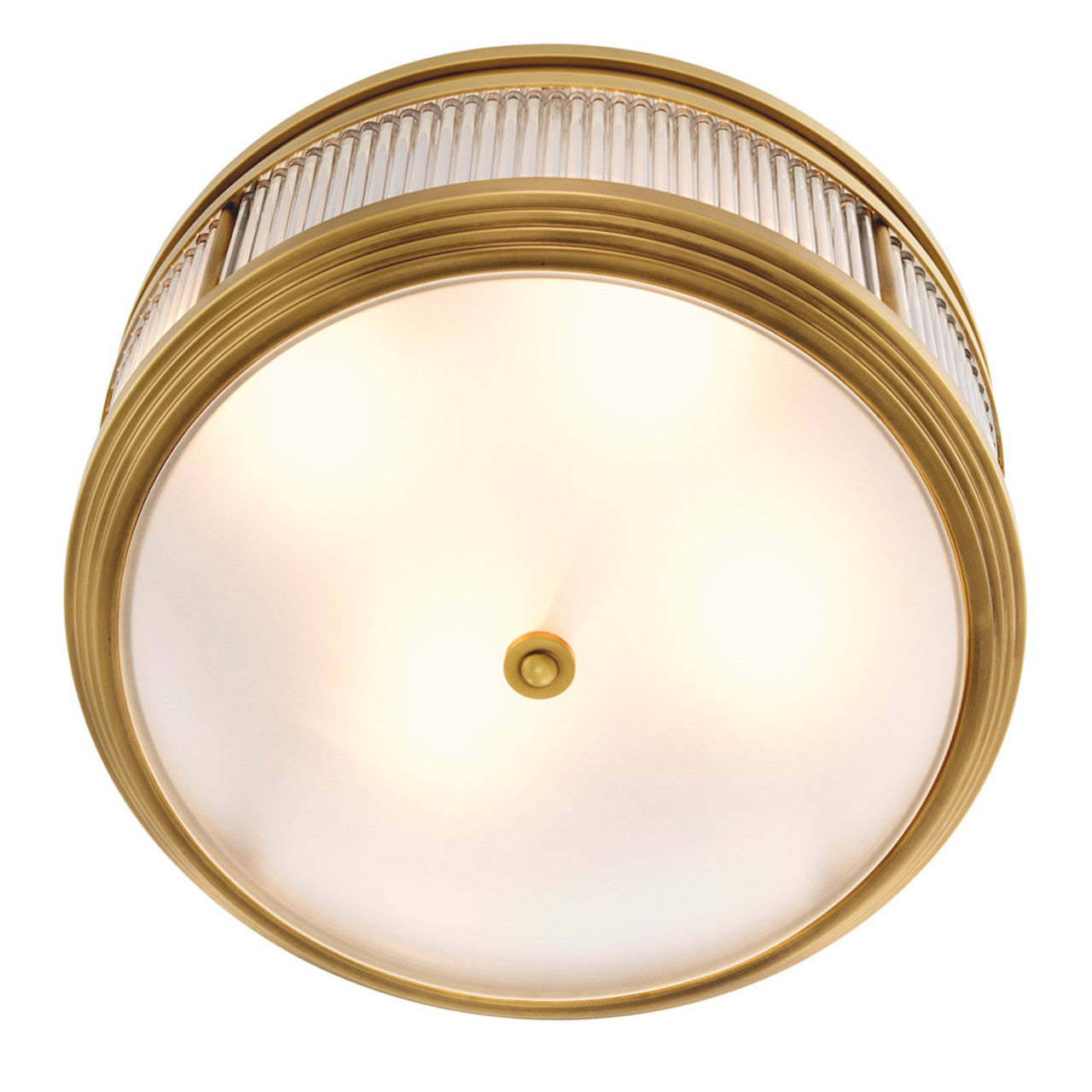 Rousseau Deco Flush Mount | Brass