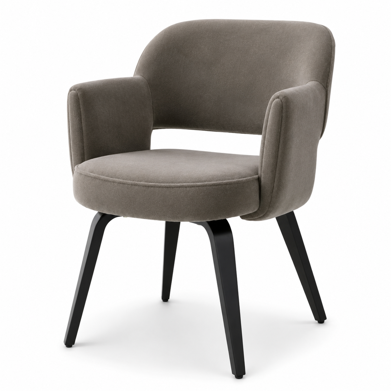 Park Dining Chair | Brown Mohair