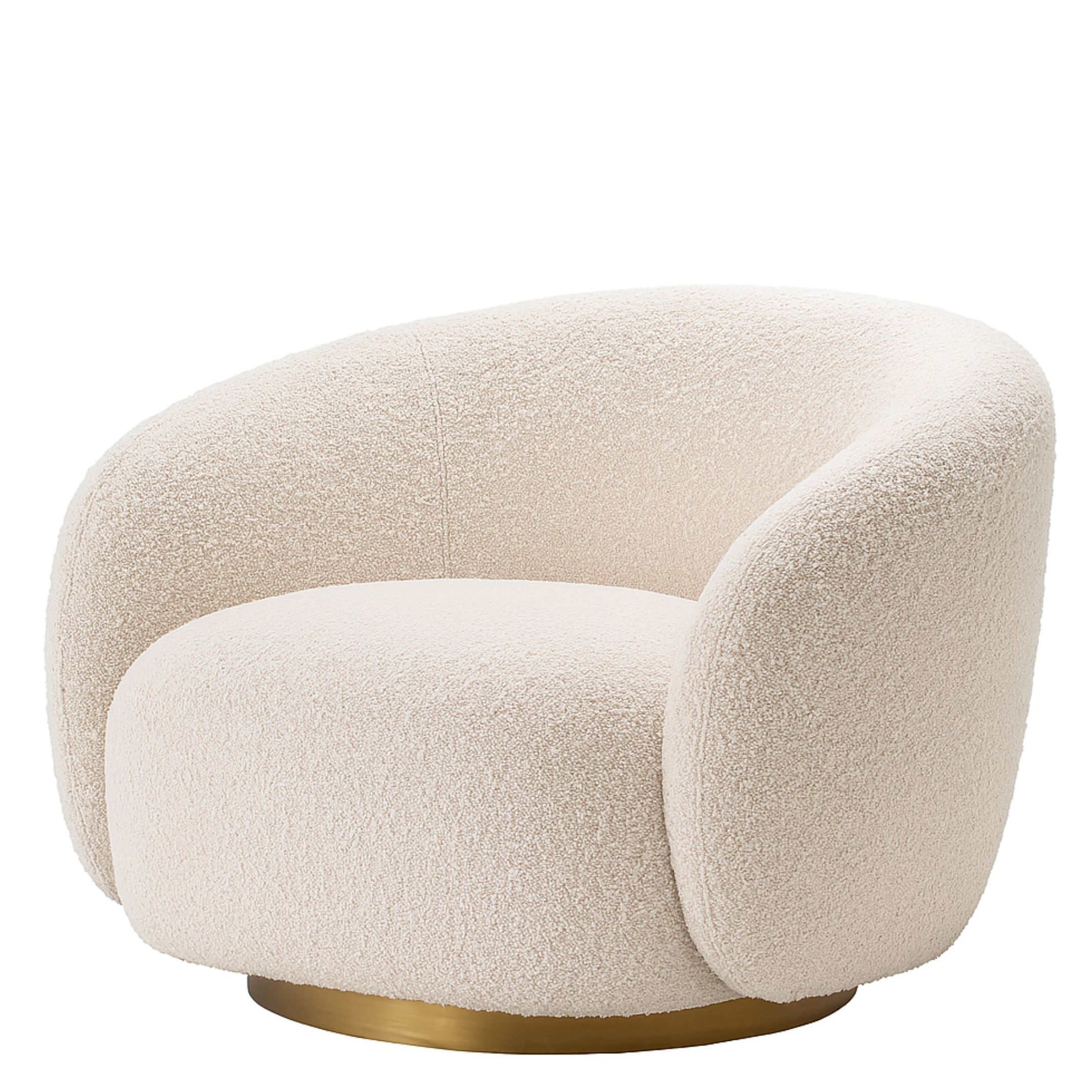 Brice Bouclé Swivel Chair