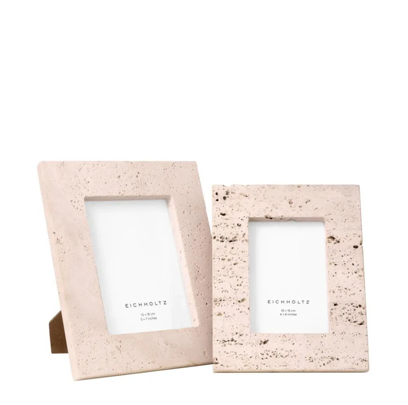 Ribbed Marble Picture Frames | White
