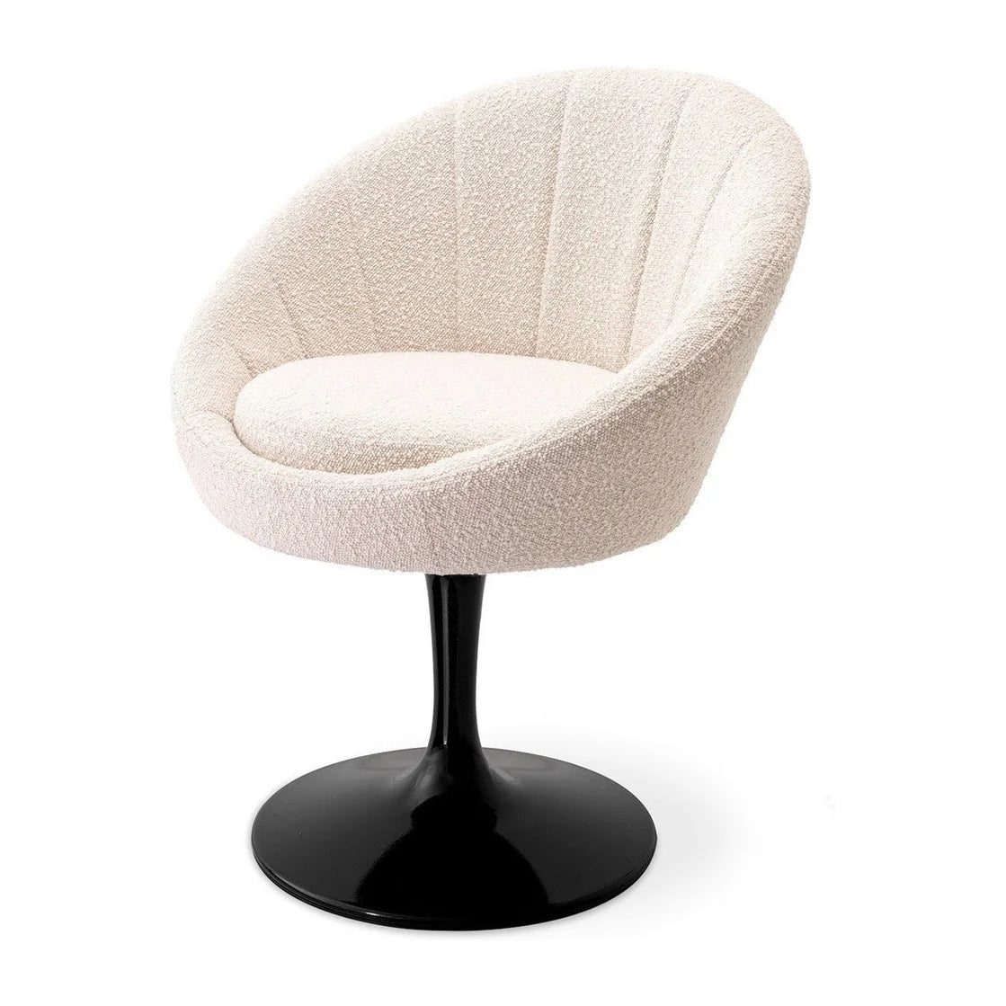 Tulip Dining Chair | Ivory Boucle