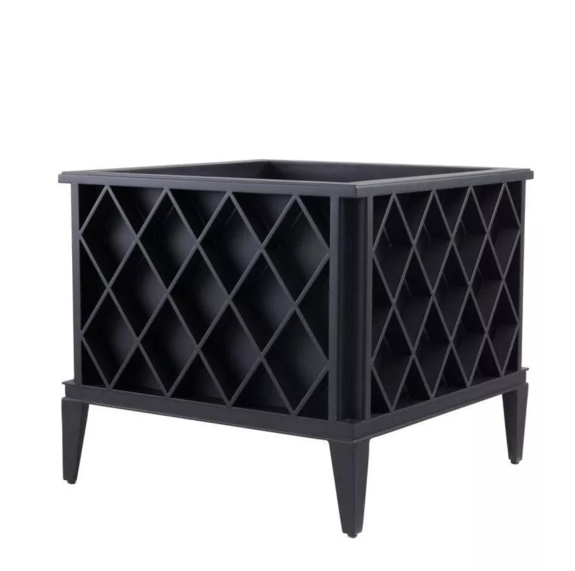Parisian Lattice Planter | Black