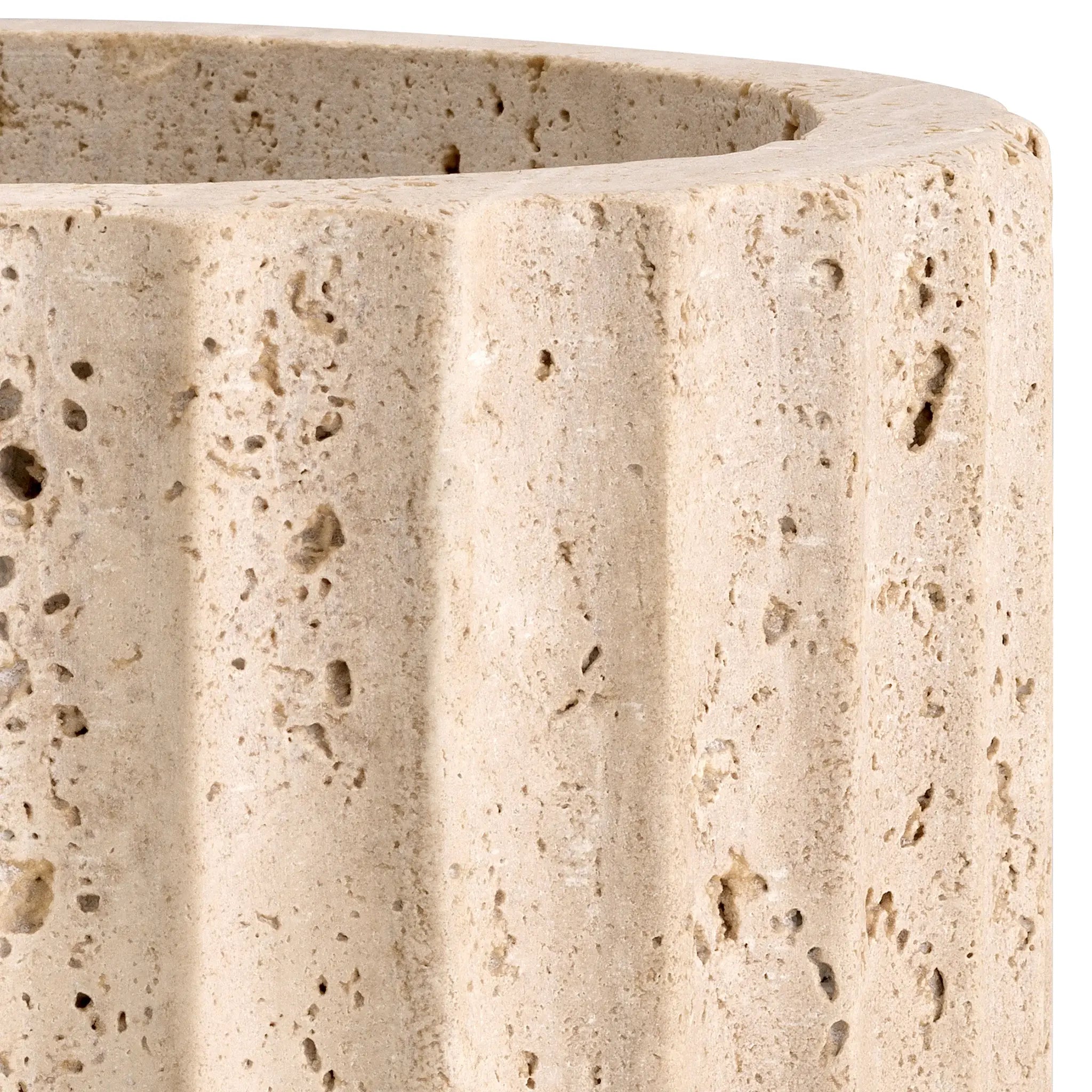 Nava Vase | Travertine