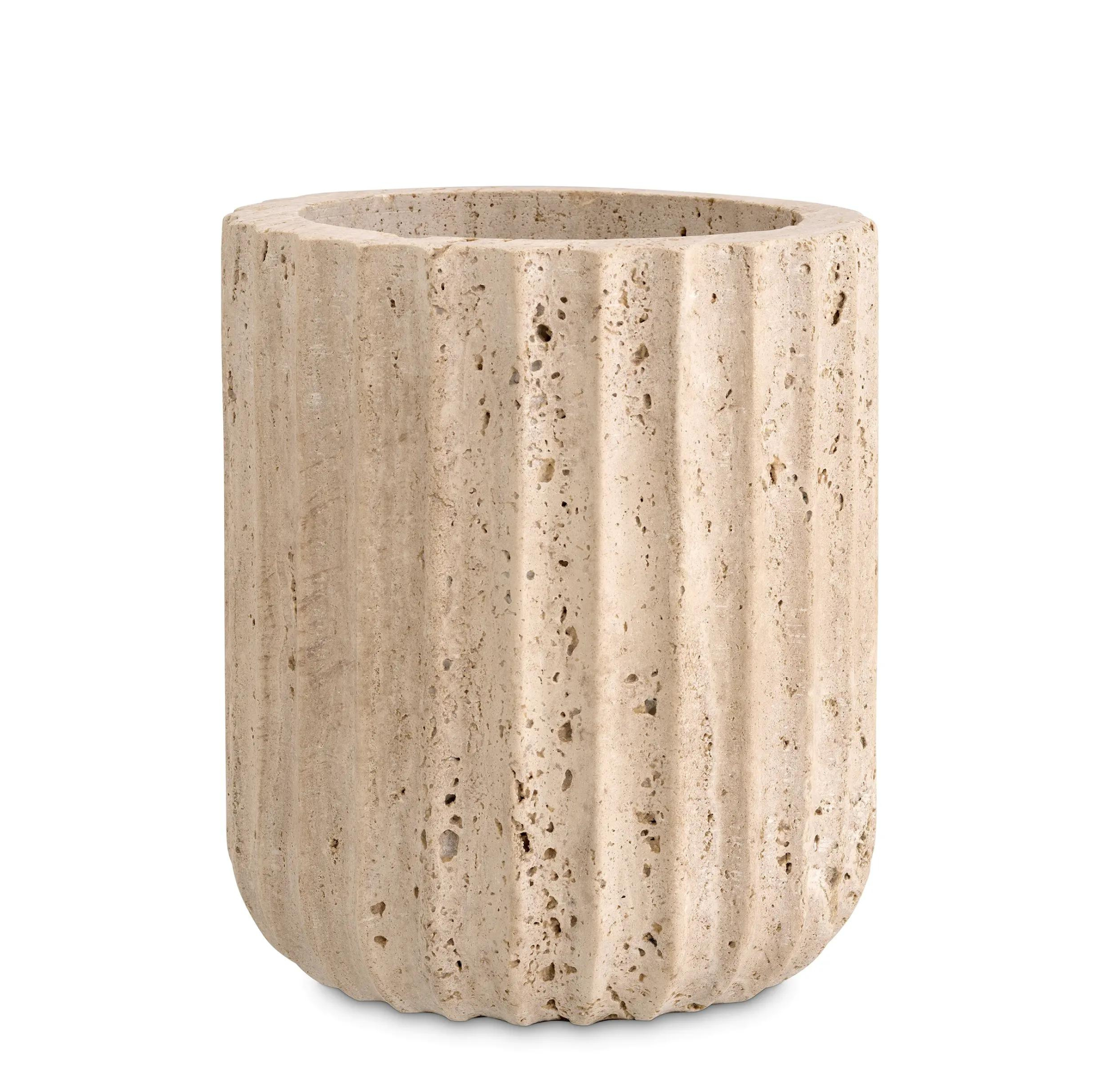 Nava Vase | Travertine