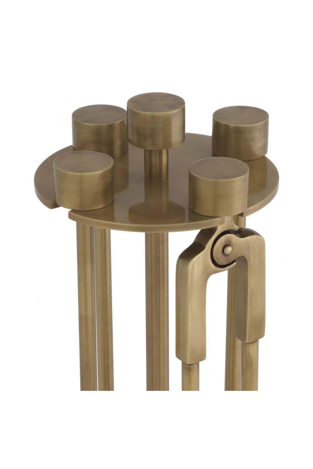 Lara Fire Tool Set | Brass