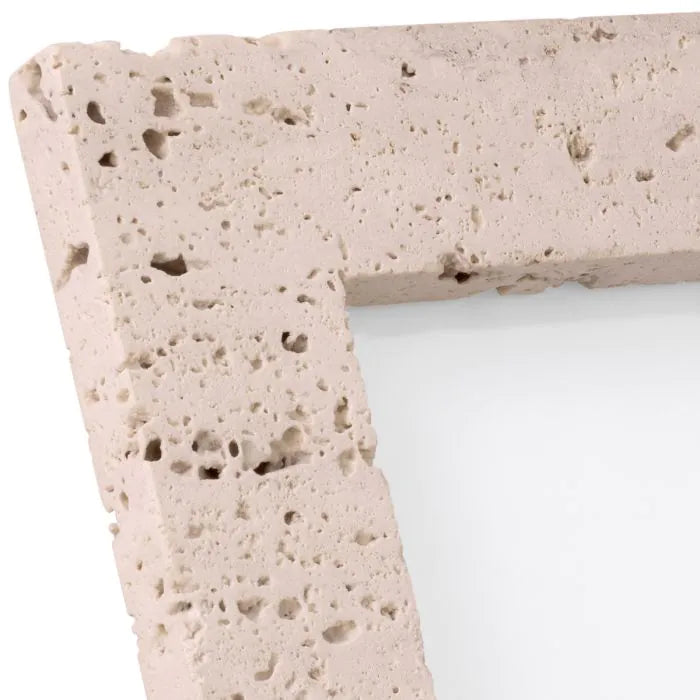 Ribbed Marble Picture Frames | White