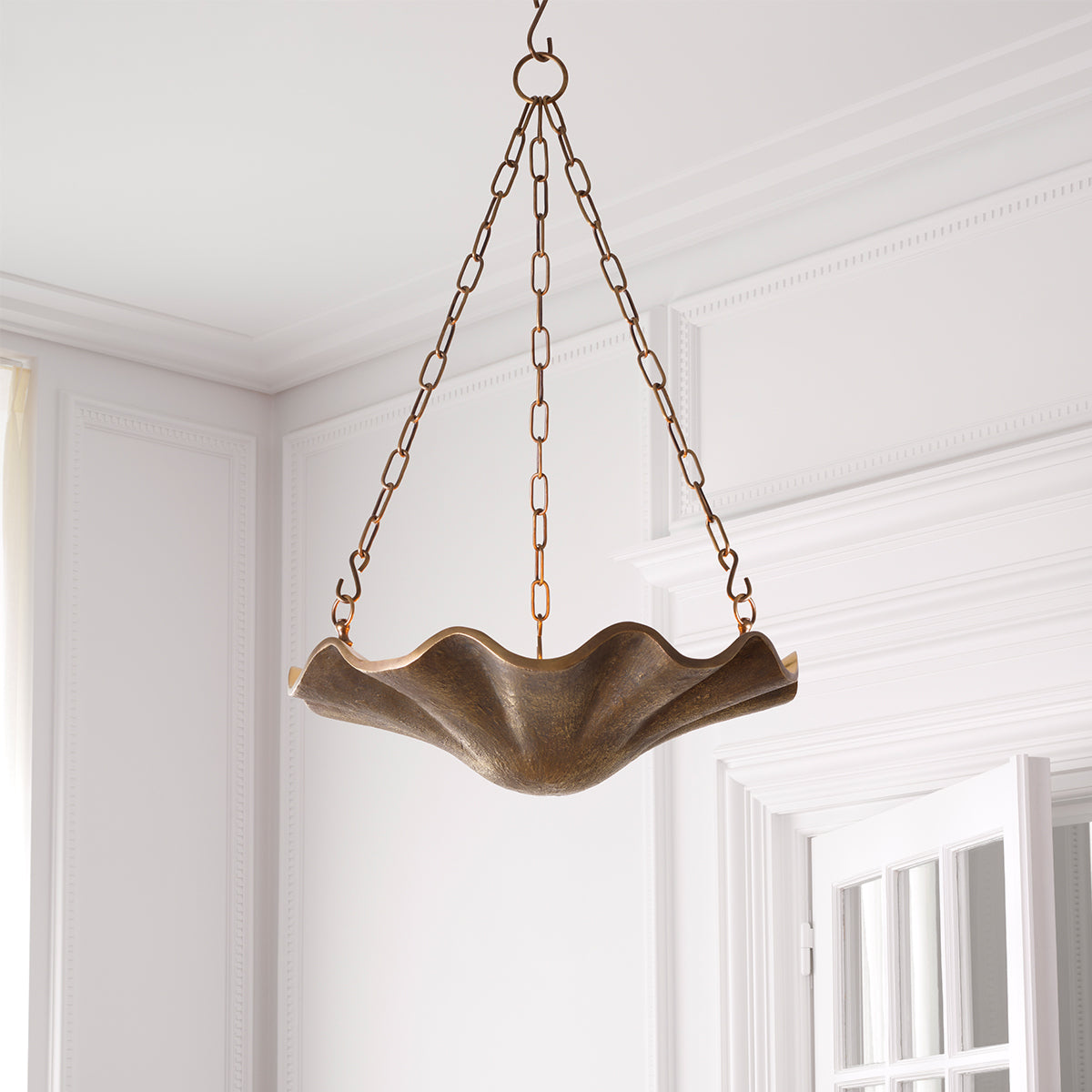 Aurelia Antique Brass Pendant