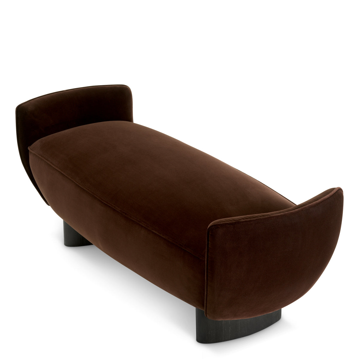 Stirling Brown Velvet Bench