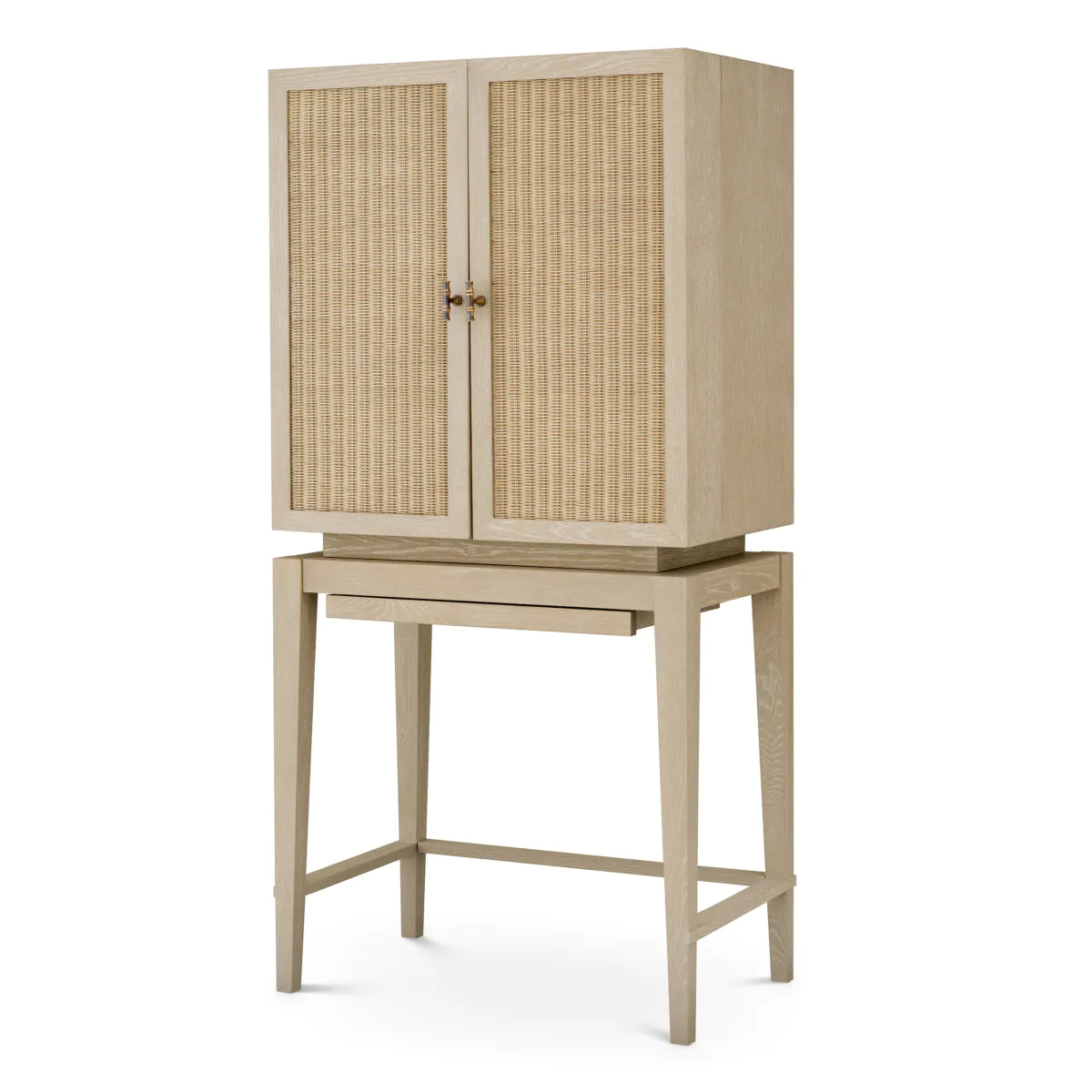 Borchard Bar Cabinet | Washed Oak