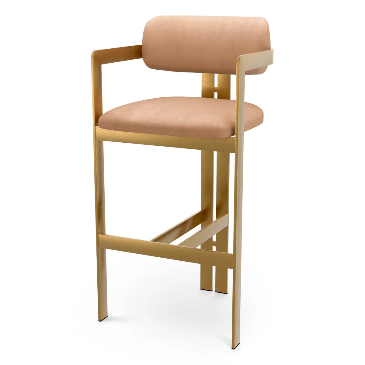 Donato Bar Stool | Camel Leather