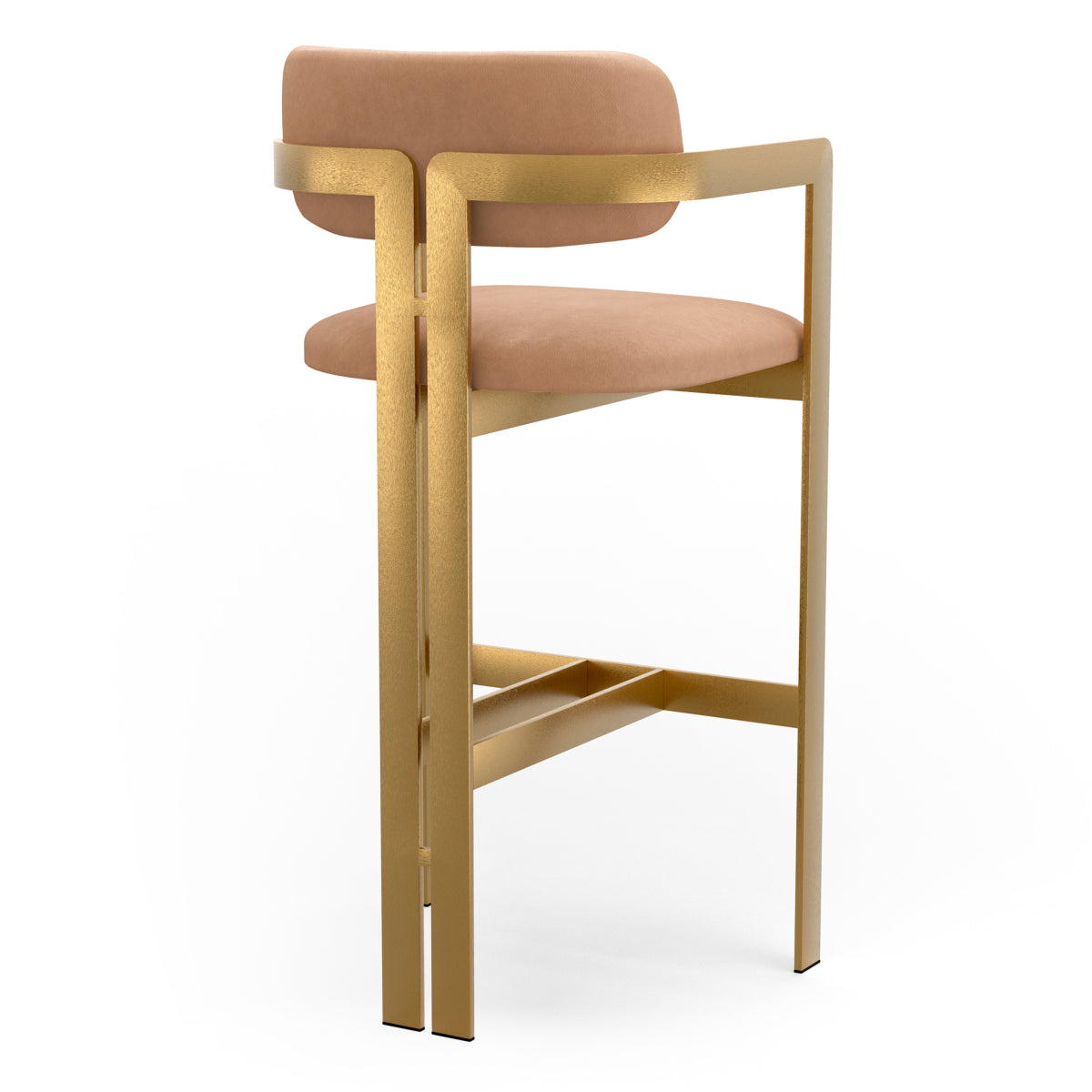 Donato Bar Stool | Camel Leather