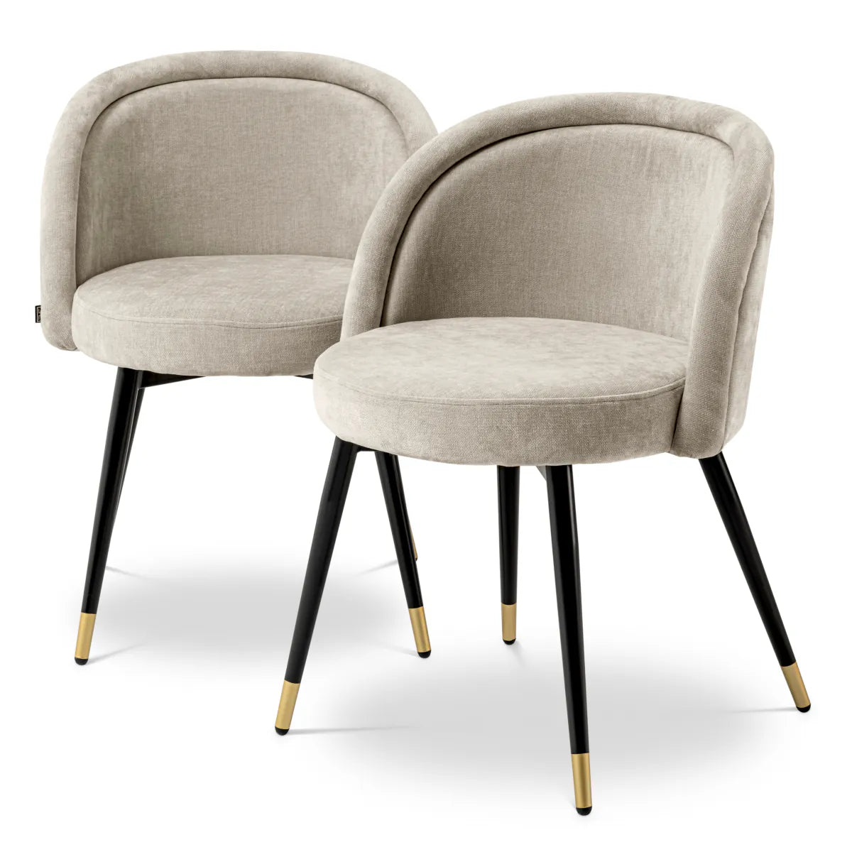 Chloé Dining Chair set of 2 | Clarck sand