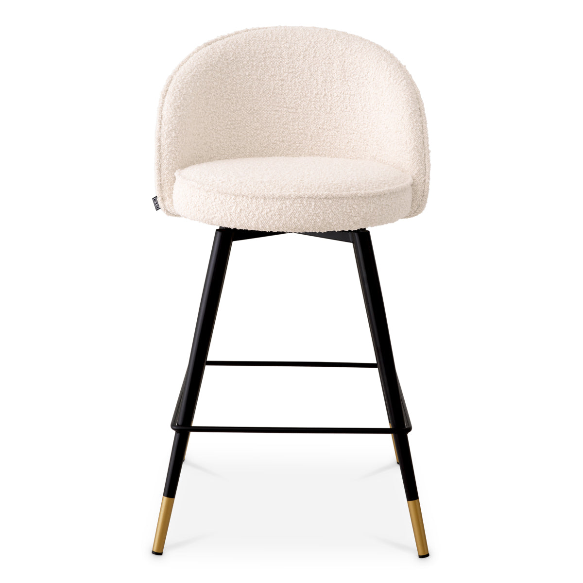 Cooper Counter Stool Pair | Bouclé cream