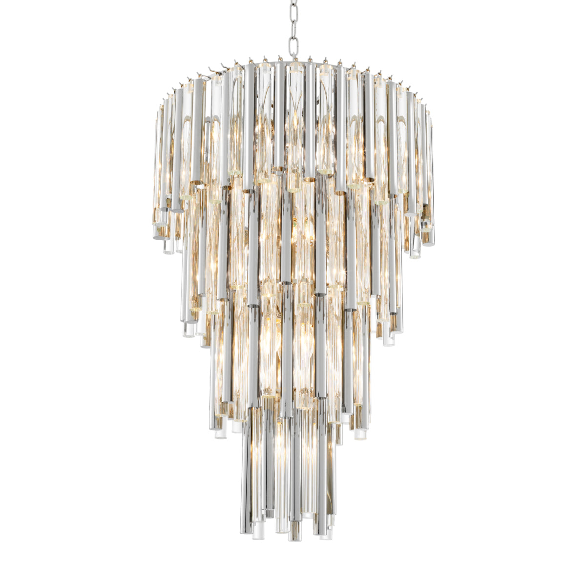 Gigi Nickel Chandelier | Large