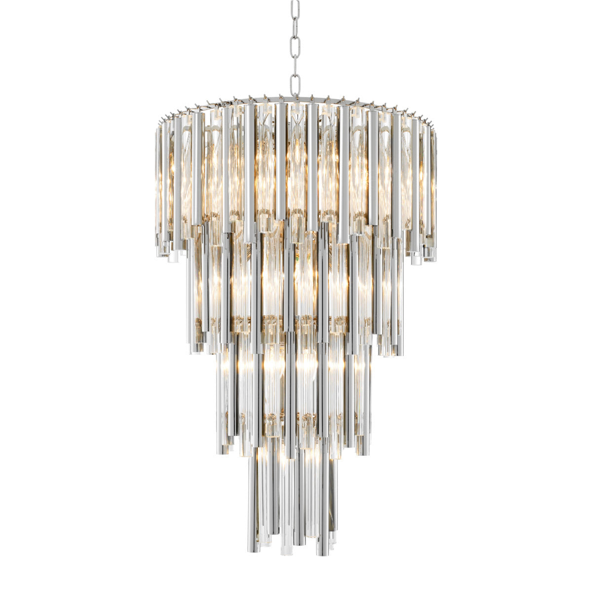 Gigi Nickel Chandelier | Large