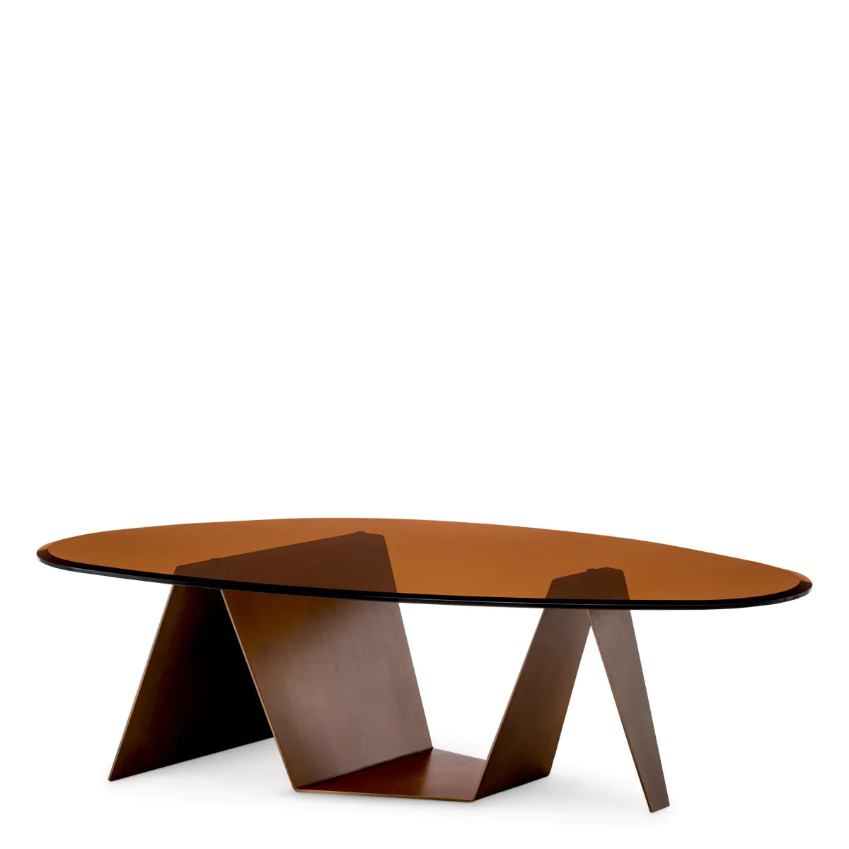 Lavello Brown Glass Coffee Table