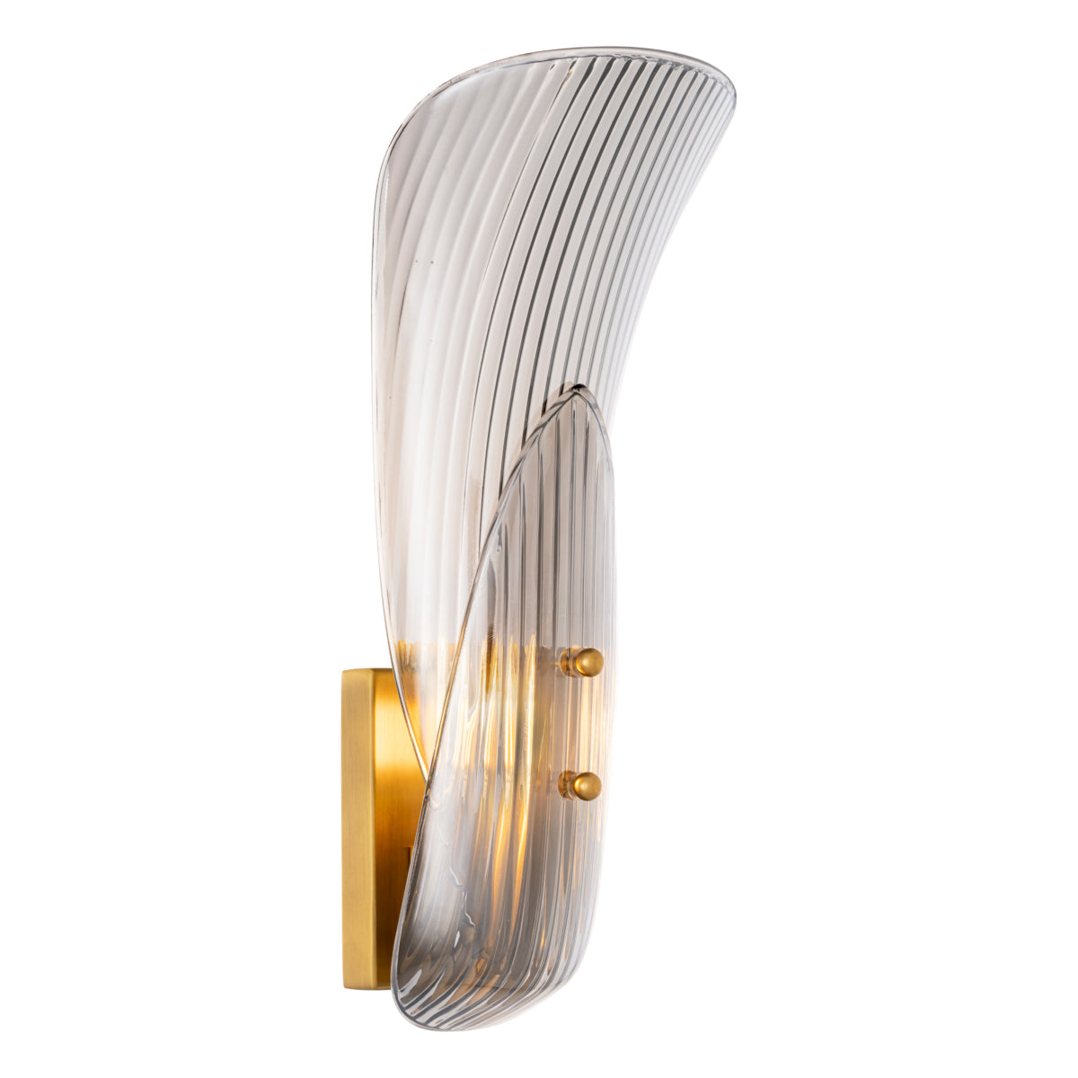 Amun Smoked Glass Sconce