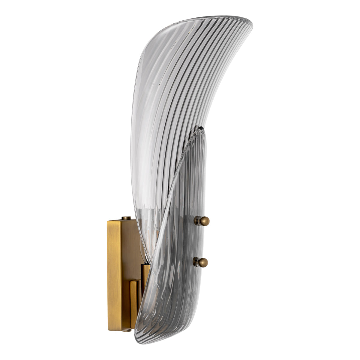 Amun Smoked Glass Sconce