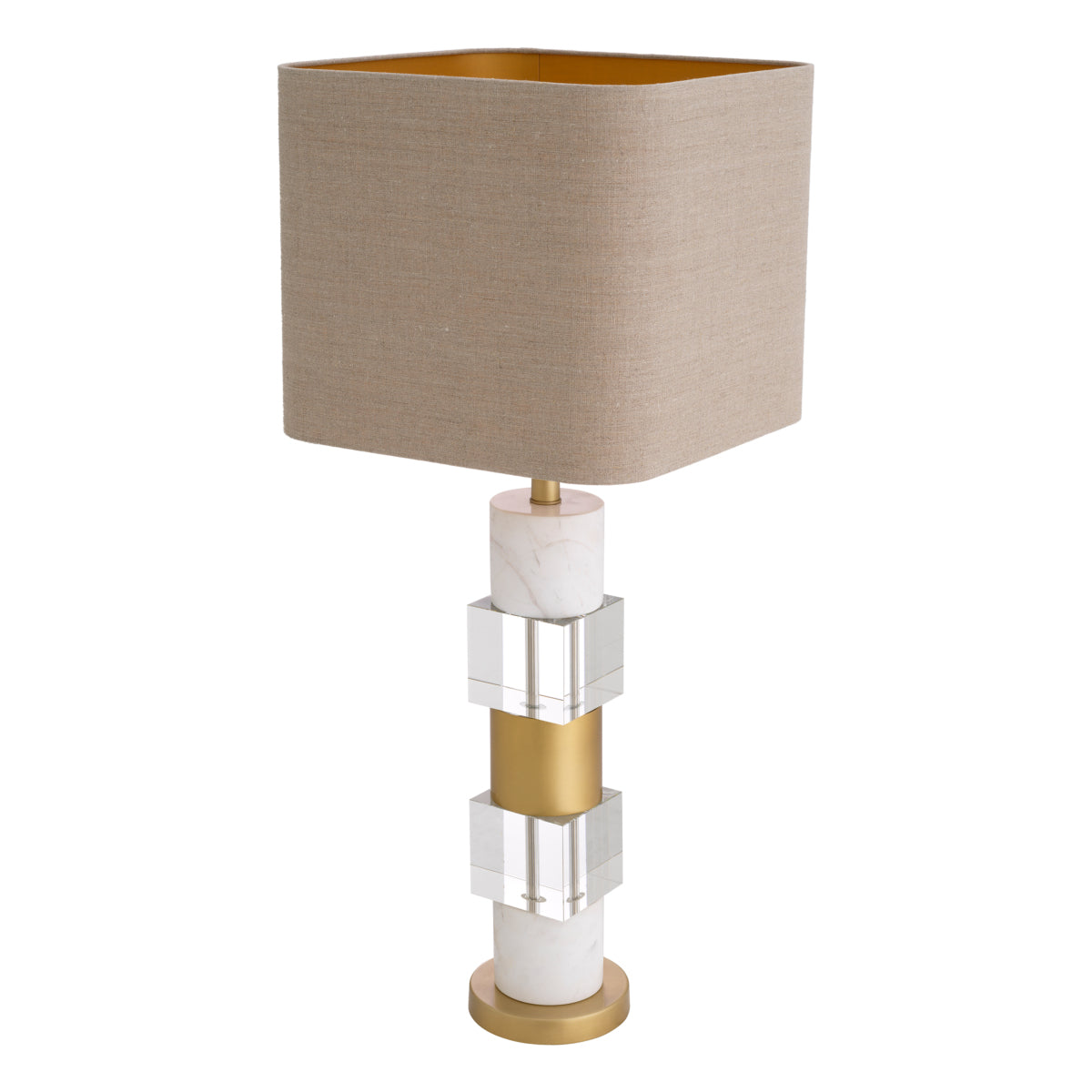 Cullingham Table Lamp | White Marble