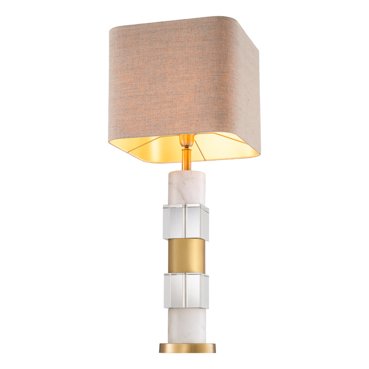 Cullingham Table Lamp | White Marble