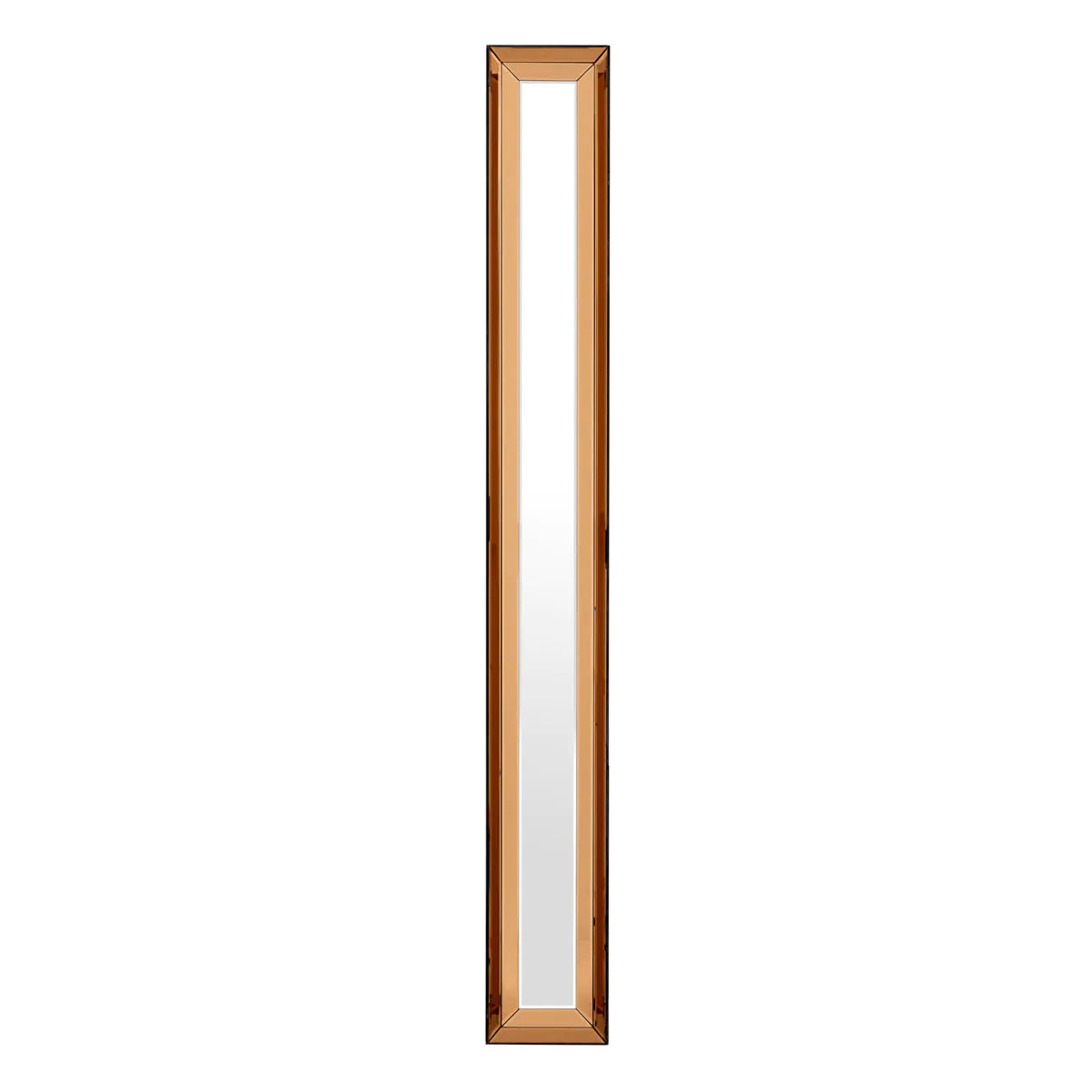 Slim Amber Glass Mirror