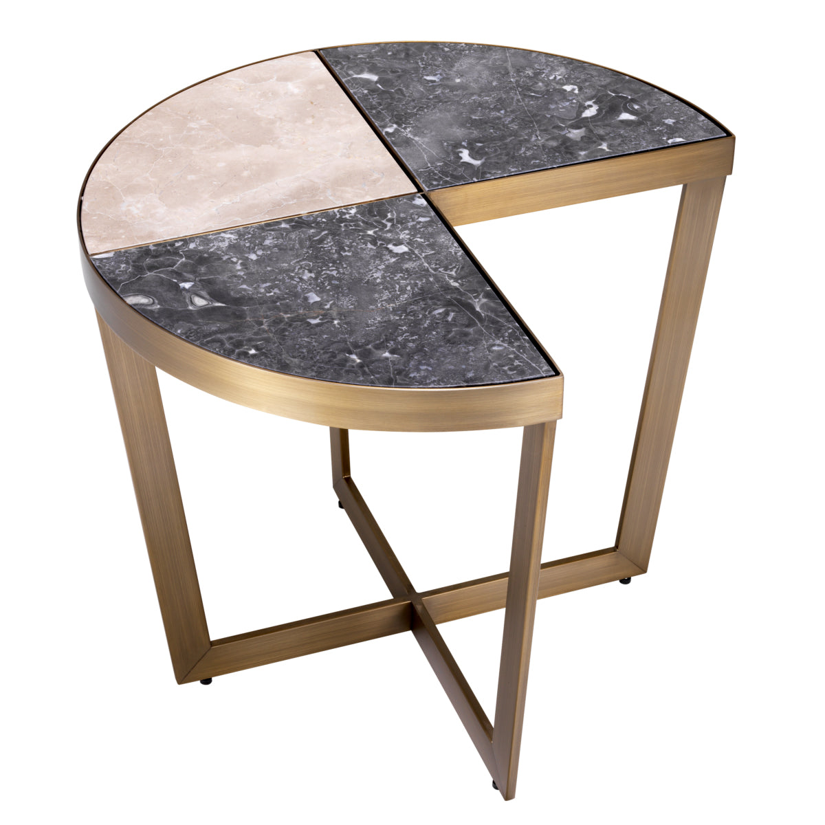 Turino Side Table | Grey Marble
