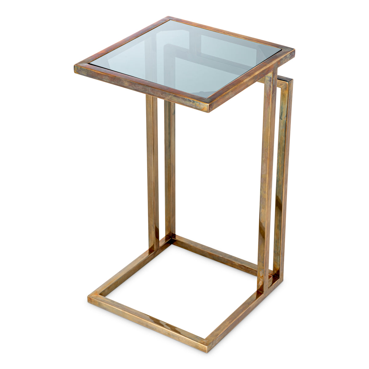 Marcus Burnished Brass Side Table
