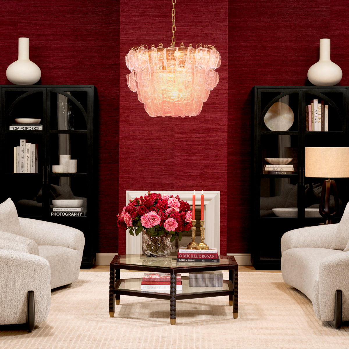 Solange Chandelier | Pink